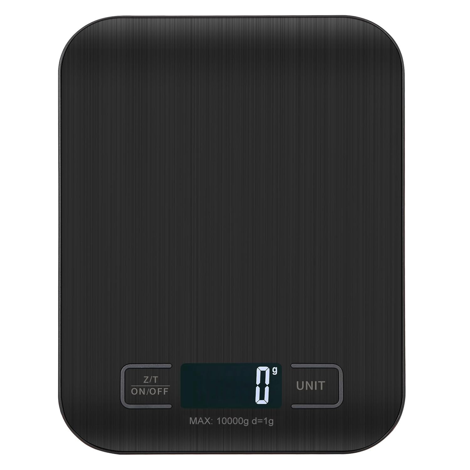 Digitale Küchenwaage, Professionelle Digitale Waage 10 Kg – Präzise Messung Bis Zu 1 G, Elektronische Küchenwaage Mit Lcd-anzeige, Tara-funktion (schwarz)