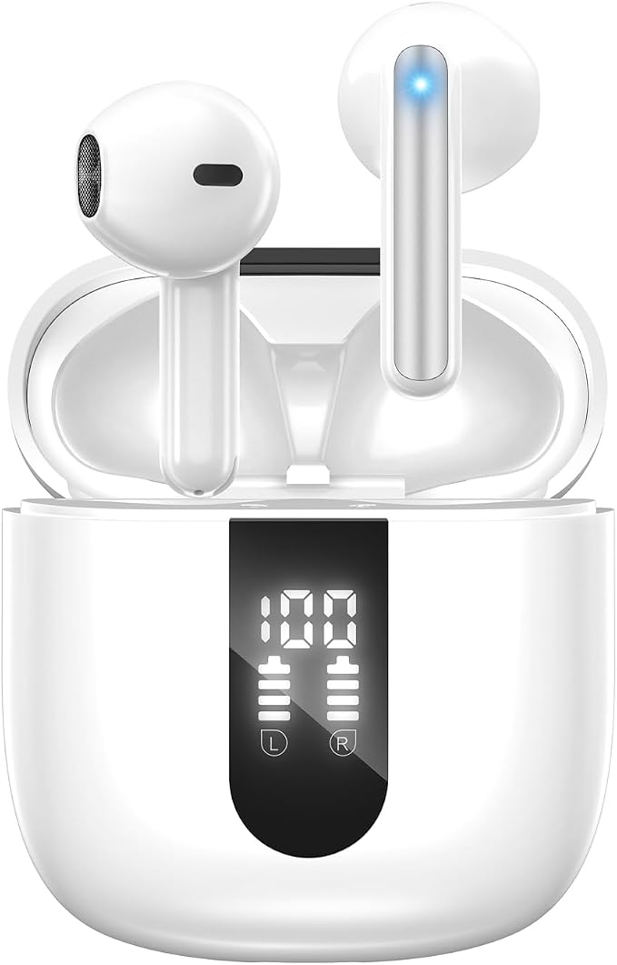 Kabellose Bluetooth-kopfhörer, Bluetooth 5.4-ohrhörer, 6-mikro-enc-geräuschunterdrückung