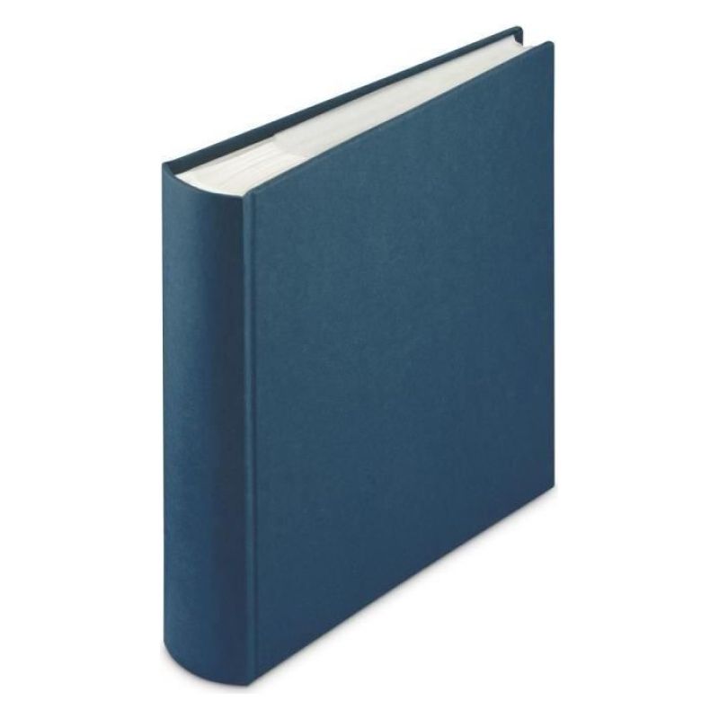 Memo-fotoalbum – 200 Fächer (10 X 15 Cm) – Abwaschbarer Kraftpapier-einband – Seiten Aus Bambuspapier – Blau