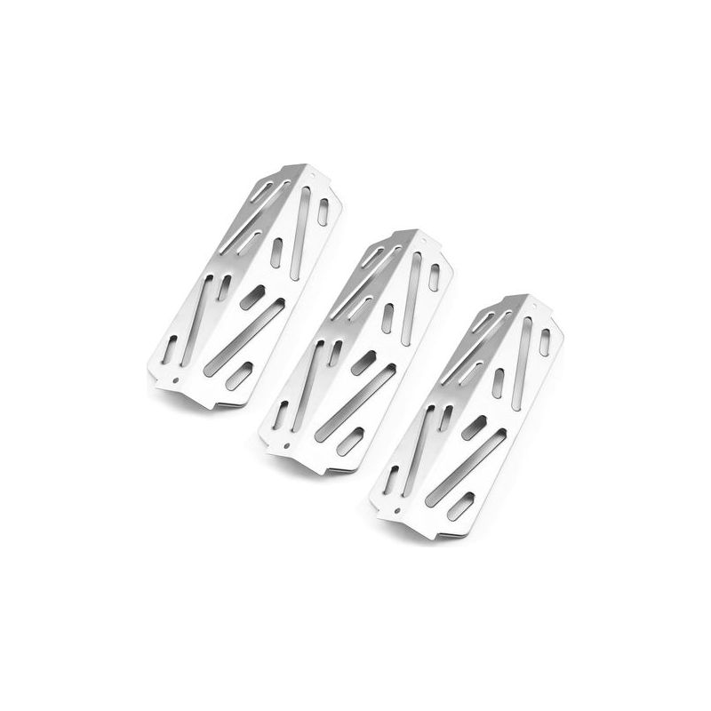 Hitzeschild 66040 Für Weber Genesis Ii 300 Grills (e-310, E-315, E-330, E-335, S-310 Und S-335), Edelstahl-hitzeverteilungsplatte, 3er-pack – Chrom