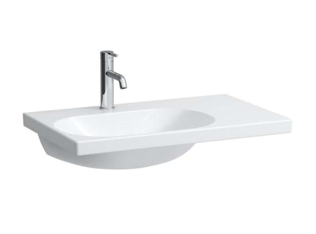 Laufen - lua Waschtisch, 1 Hahnloch, ohne Überlauf, 750x460mm,