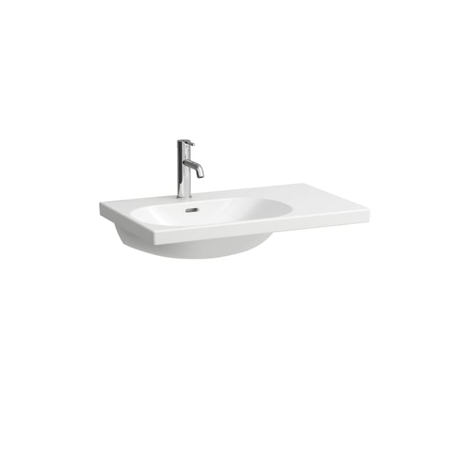 Laufen - Lua - Möbelwaschtisch 75x46 cm, mit Überlauf, ohne Hahnloch, lcc, weiß H8170864001091