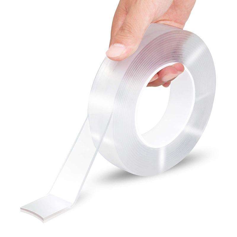 Nanotape Wiederverwendbares Doppelseitiges Transparentes Klebeband - 3m