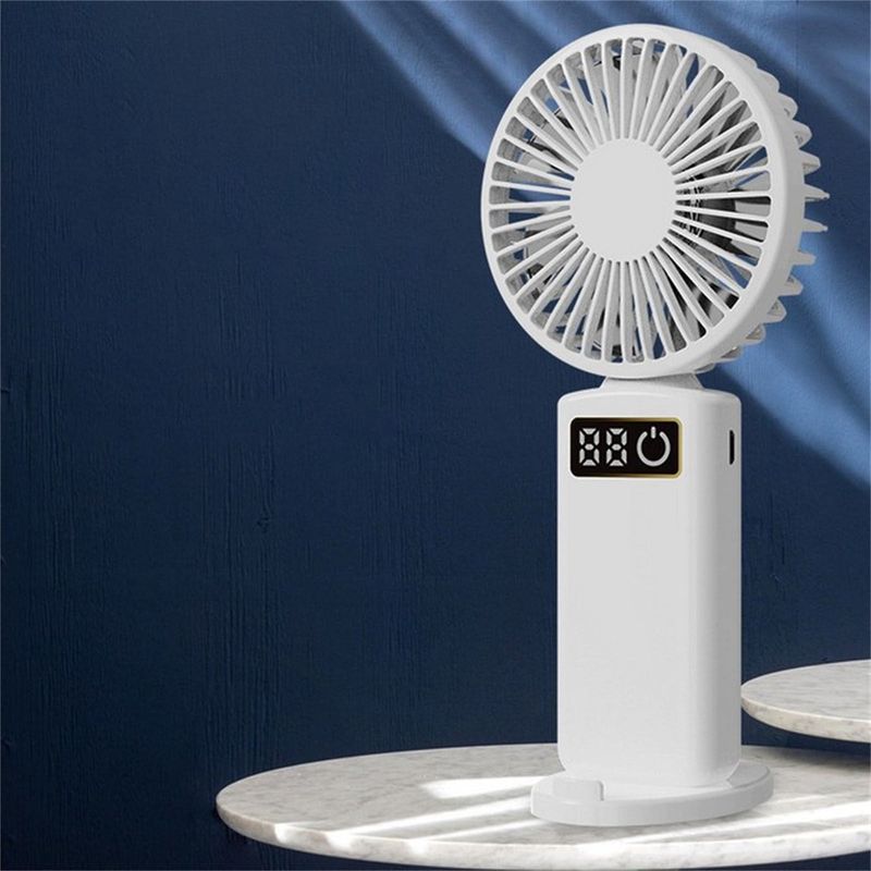 Tragbarer, Wiederaufladbarer Usb-ventilator – Leiser Mini-ventilator – Für Schlafzimmer, Büro Und Außenbereich – 1 Stück