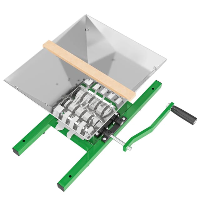 Wiltec - Obstmühle mit 7L Trichter und Handkurbel Obsthäcksler leicht zu reinigen für Saftpresse Obstpresse zur Herstellung von Saft Würze oder Most