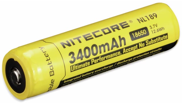 Nitecore Li-Ion Akku Typ 18650 NL1834 3400 mAh mit PCB/IC-Protection