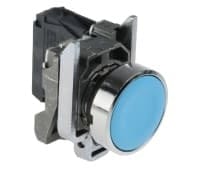 Schneider Electric - XB4BA61 Harmony XB4BA61 Drucktaster Betätiger flach 1 Taste Blau Druckentriegelu