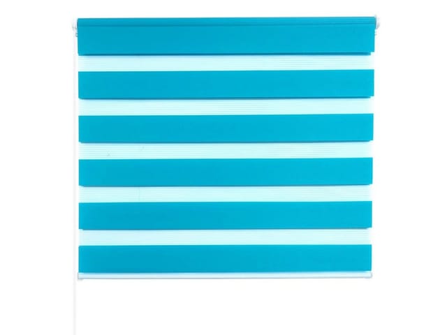 WOLTU Doppelrollo Klemmfix ohne Bohren Easyfix Türkis 60x150cm