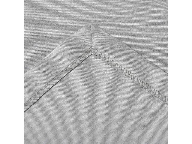 Tischdecke Tischtuch waschbar hellgrau hellgrau 110x110cm - Woltu