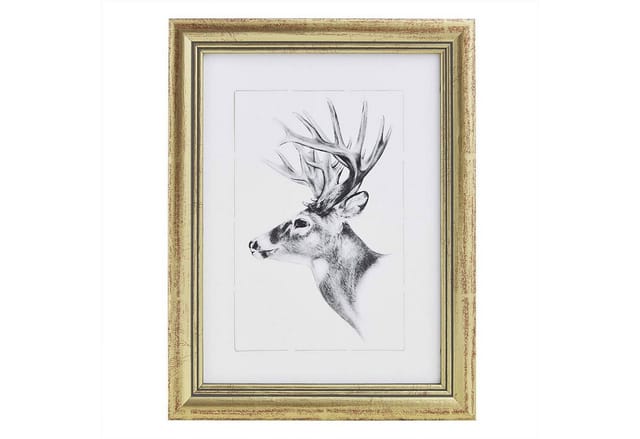 Bilderrahmen Fotogalerie, Holz Rahmen, Glasscheibe, Artos Stil gold A4 21x29,7cm - Woltu