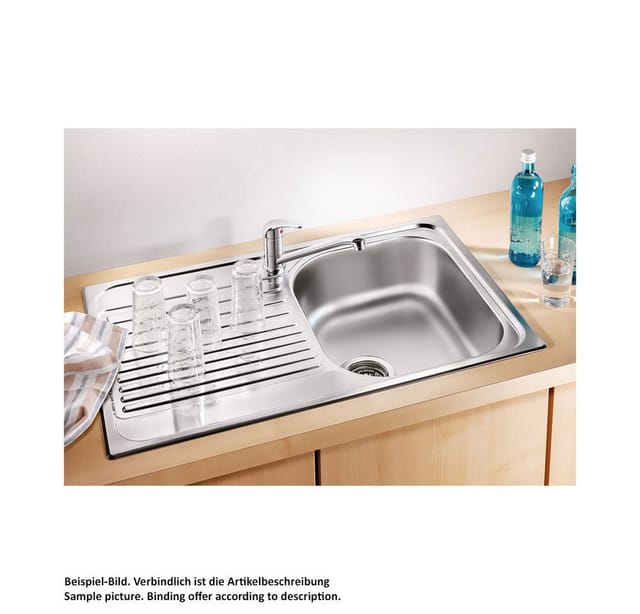 Tipo 45 s Kompaktspüle 780x500 mm, Edelstahl poliert - Blanco
