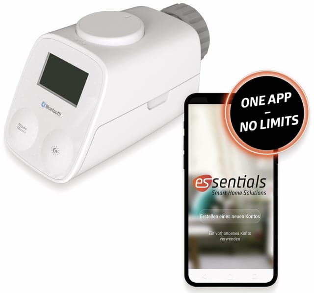 Smart Home Heizkörperthermostat Bluetooth Heizungssteuerung - Essentials