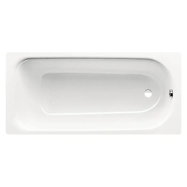 Kaldewei - Saniform Plus Rechteckbadewanne 140x70 cm Stahl-Emaille, Alpinweiß (111500010001)