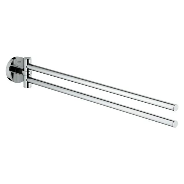 Grohe Essentials Handtuchhalter 2-armig schwenkbar Metall 439mm, Chrom