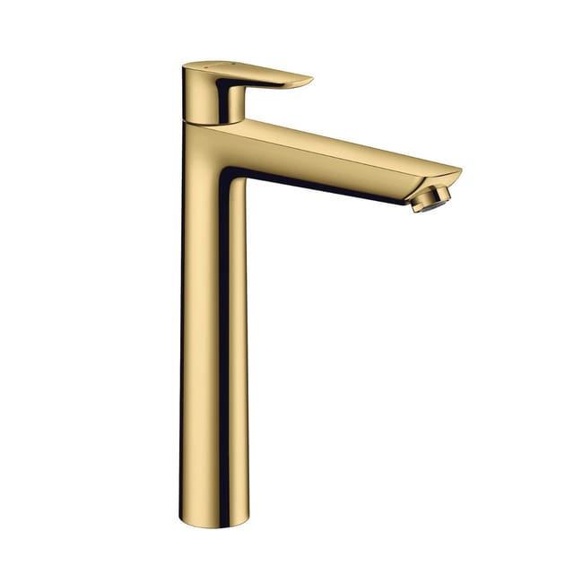 Talis e - Waschtischarmatur mit Ablaufgarnitur, Gold poliert 71716990 - Hansgrohe