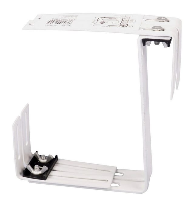 Buri - Balkonkastenhalter 2er-Set Blumenkastenhalter Balkonkastenhalterung Balkonkasten - weiss