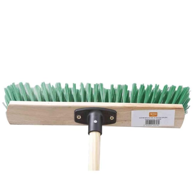 Hofbesen Elaston grün 40 cm eingestielt 140 cm