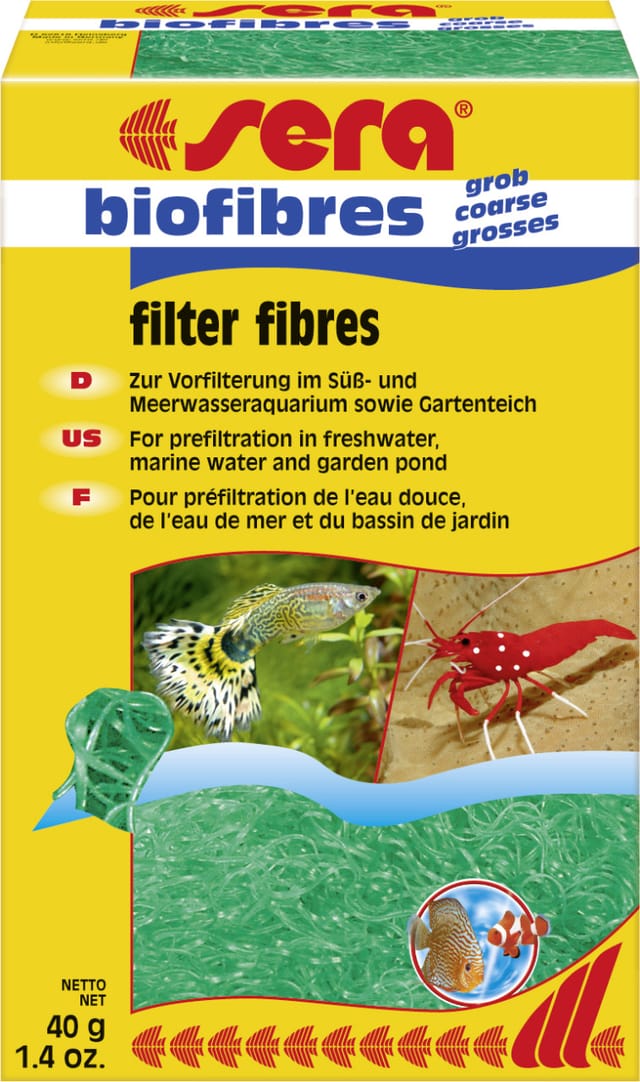 Sera Aquariumzubehör Filtermedium biofibres grob 40 g Aquariumfilter