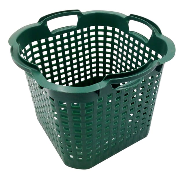 Universalkorb verschiedene Farben Wäschekorb Stapelkorb Tragekorb Gartenkorb - 25 Liter, grün
