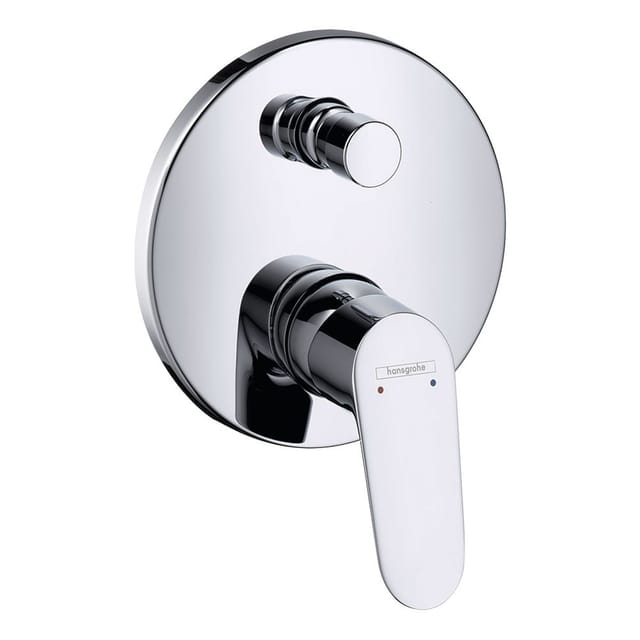 Unterputz-Wannenmischer Hansgrohe Focus, Rosette Ø 150 mm mit Rückflussverhinderer, chrom - 31946000