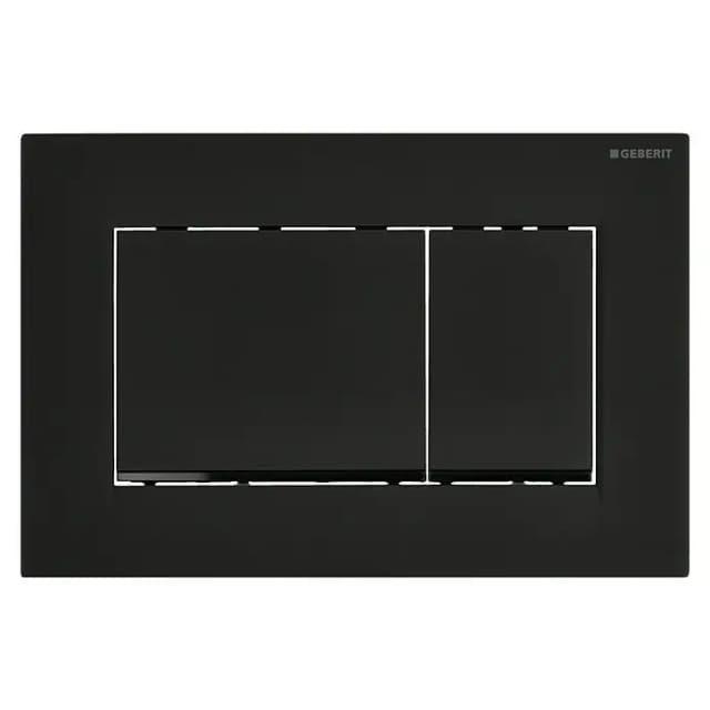Sigma30 - Betätigungsplatte, 2 Mengenspülung, schwarz matt/schwarz matt 115.883.16.1 - Geberit