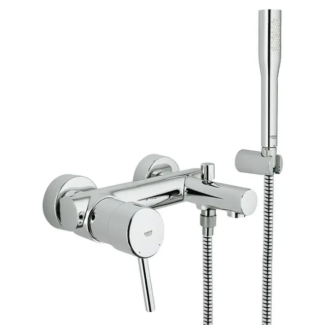 Concetto Einhand- Wannenbatterie, Wandmontage, mit - Grohe