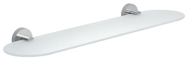 Kiamami Valentina - Ablage 60 Cm, Milchglas Und Chrom Glänzend Sparta