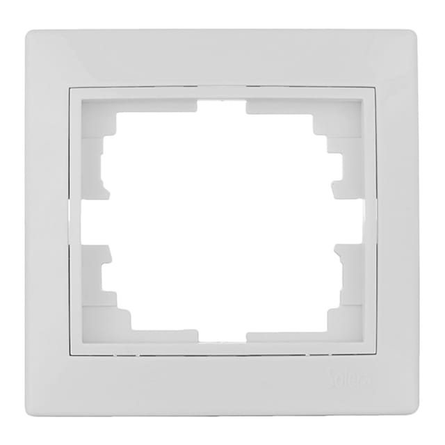 Rahmen für 1 Element weiß 83x81x10mm E3/42952 Platte