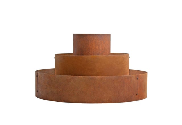Pflanzpyramide Hochbeet Pflanzring Kräuterspirale Edelrost Rost Ø 40/80/120 cm