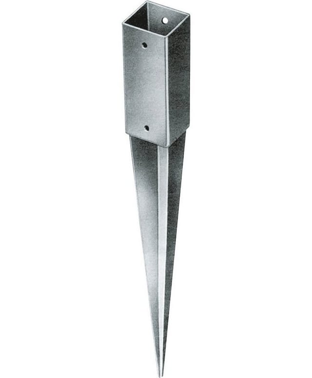 Trendline - Einschlagbodenhülse 91 x 91 x 900 mm feuerverzinkt Bodenhülse Pfosten