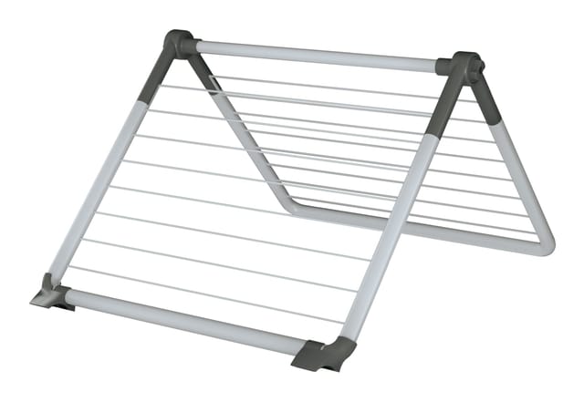 Juwel - Superdry Wing Wäscheständer, Trockenlänge 8,8 m, grau, knickbar 0-180°