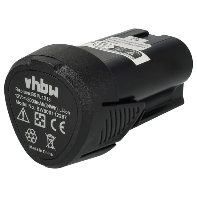 Vhbw - Akku kompatibel mit Ryobi RCD12011L, RMT12011L, RRS12011L, R12DD-L13S, R12DD-LL13S, RCD12012L Elektrowerkzeug (2000 mAh, Li-Ion, 12 v)