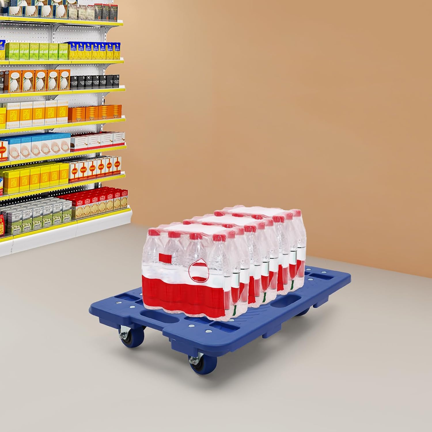Transportroller Set, Modulares Rollbrett, 60x40 Cm, 360° Drehrollen, 150 Kg Traglast, Transporthilfe Mit Rollen Für Transport & Umzug
