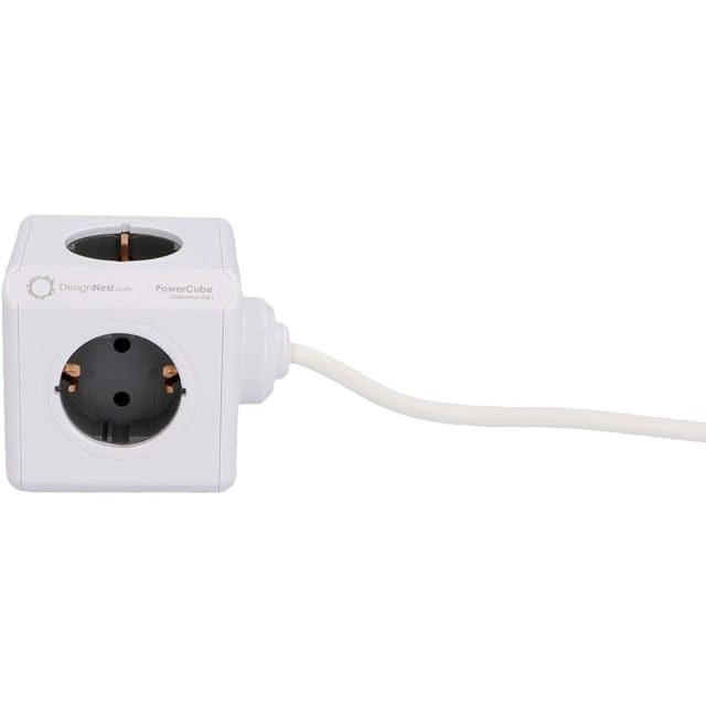 Power Cube 4xschuko/2xusb/1,5m (Power Cube Grau)