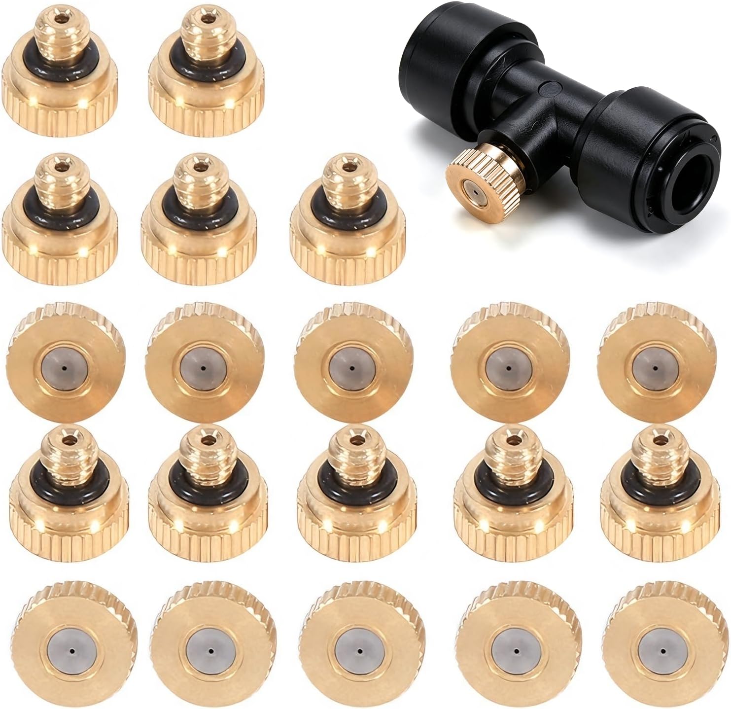Sprühdüsen, 20 Stück 0,4 Mm 10/24 Unc Messing-zerstäuberdüse, Sprühdüse Für Kühlsysteme, Zerstäuberdüse