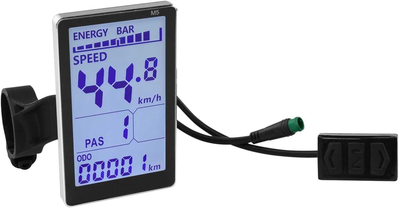 Lcd-bildschirm Für Elektrofahrräder, Lcd-display Für 24v, 36v, 48v Und 60v Elektrofahrräder, 5-poliger Stecker Mit Wasserdichtem Anschluss, Displaypanel Für Elektroroller