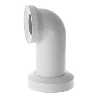 Ablaufbogen mit Rosette Abgang waagerecht, weiss, - Duravit