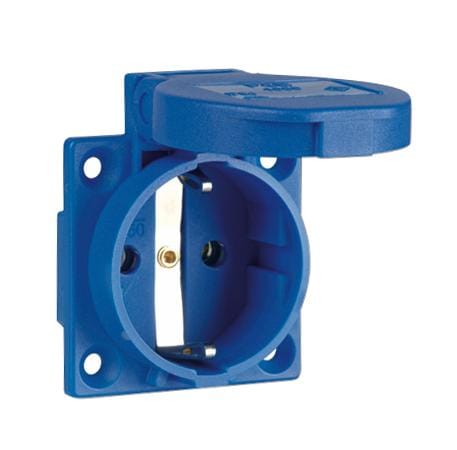 Pce Maschinen-Schukosteckdose Blau (1050-0b 16a 3p Ip54)