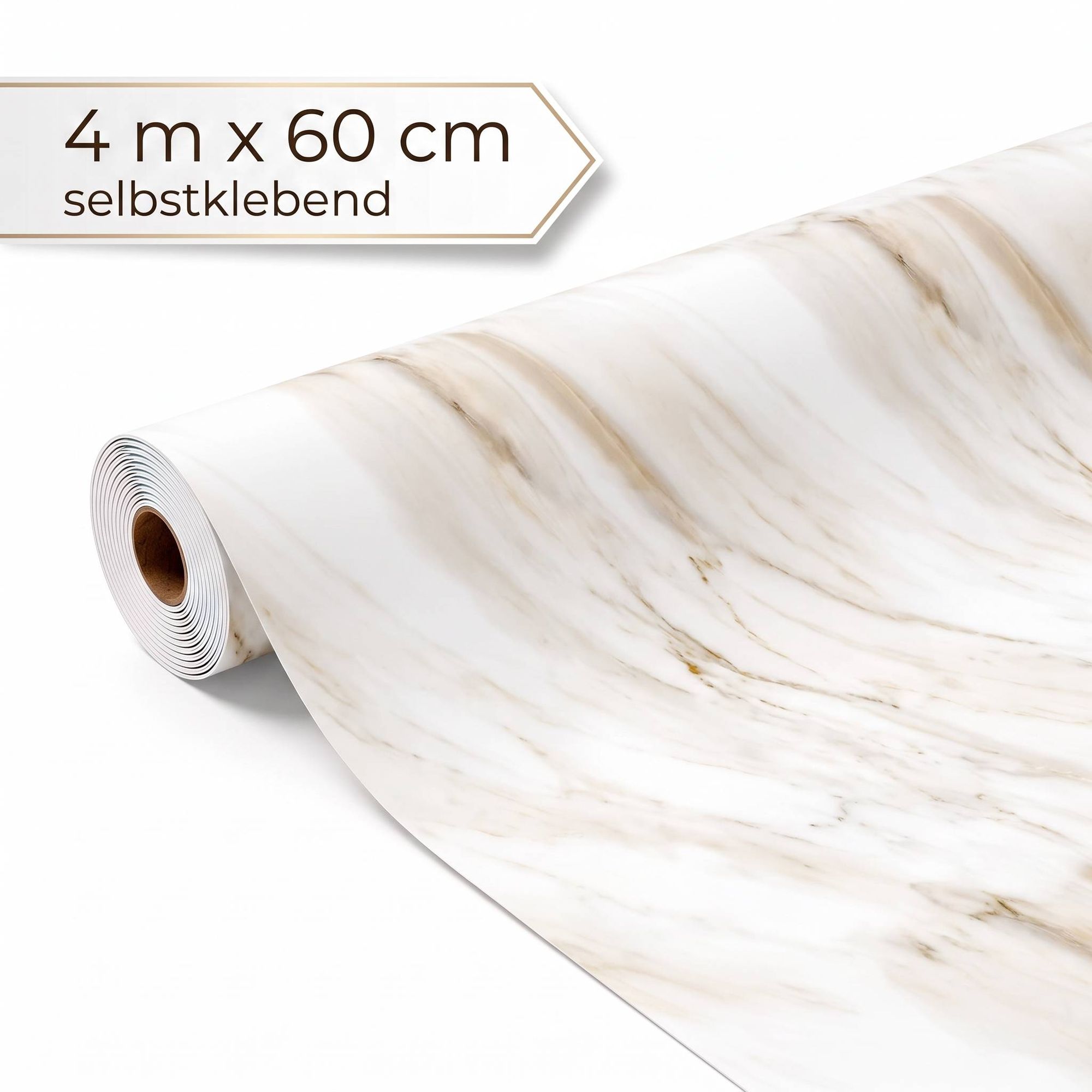 Dalsys Wandverkleidung Selbstklebend 4m Rolle X 60cm Elfenbein Pvc