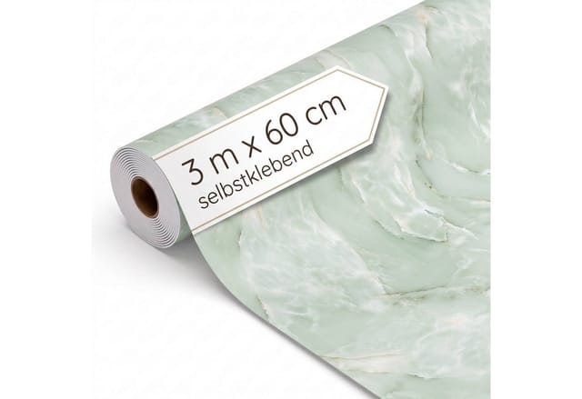 Dalsys Wandverkleidung Selbstklebend 3m Rolle X 60cm Salbeigrün Pvc