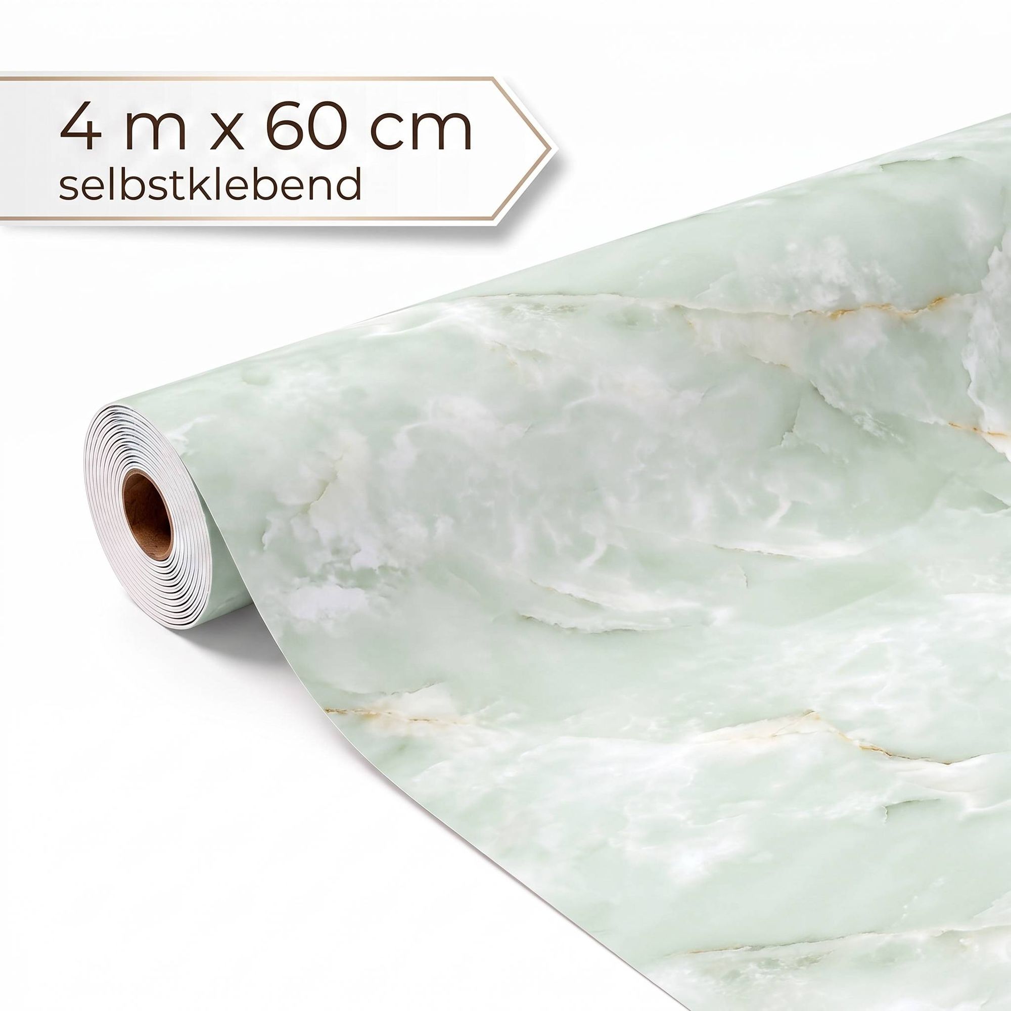 Dalsys Wandverkleidung Selbstklebend 4m Rolle X 60cm Salbeigrün Pvc