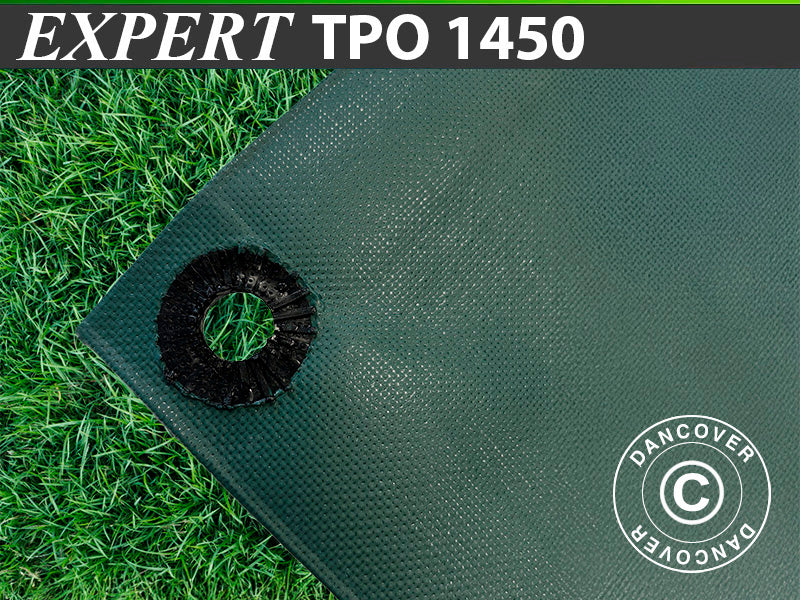 Plane 6x8m, Tpo, 350 G/m², Grün - Dancover