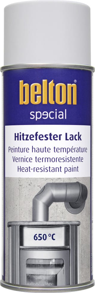 Belton - special Lackspray Hitzefest bis 650°C 400 ml weiß Speziallack Thermo