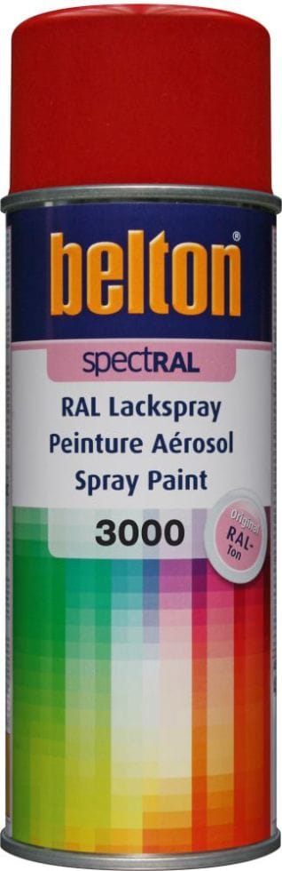 SpectRAL Lackspray 400 ml feuerrot Sprühlack Buntlack Spraylack - Belton