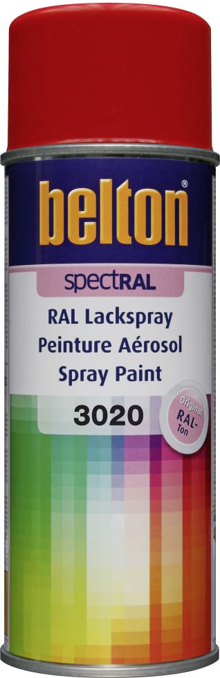 SpectRAL Lackspray 400 ml verkehrsrot Sprühlack Buntlack Spraylack - Belton