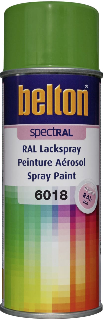 SpectRAL Lackspray 400 ml gelbgrün Sprühlack Buntlack Spraylack - Belton