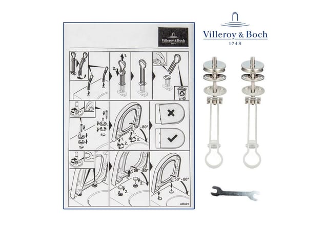 Villeroy&boch - Universalkippstrippanker-Ersatzscharnier mit Quick Release für WC-Sitze Subway - 92205561