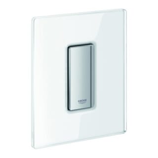 Grohe Skate Cosmo - Betätigungsplatte, Chrom/Glas, Moon White 38846LS0