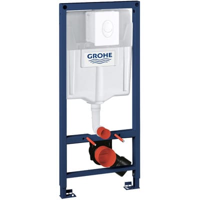 2-in-1 Set für wc Rapid sl, 1,13m Bauhöhe, Element für wc 1,13m Bauhöhe, WC-Betätigung Skate Air in Alpinweiß - Grohe