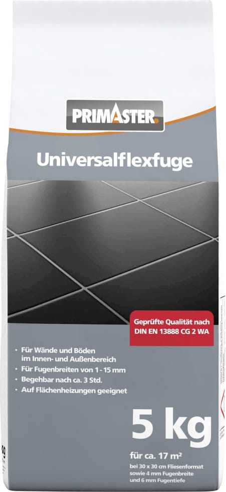Universalflexfuge manhattan 5 kg feines Fugenbild - Primaster